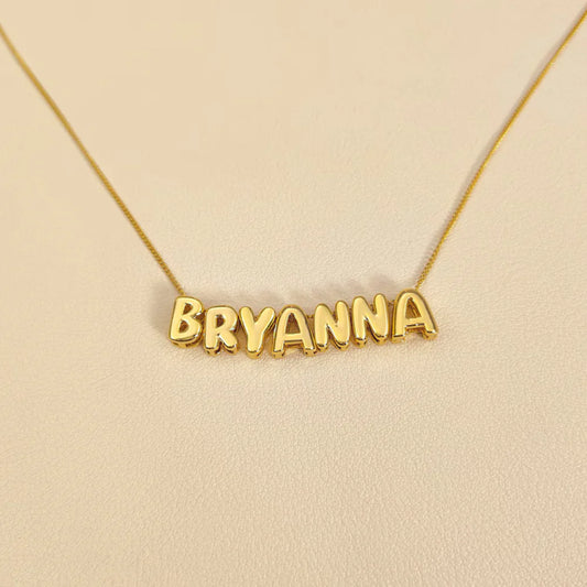 Collar con nombre de burbuja (1+2 GRATIS)